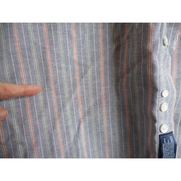 Stafford wrinkle free Cotton blend Striped Shirt - Picture 6 of 7